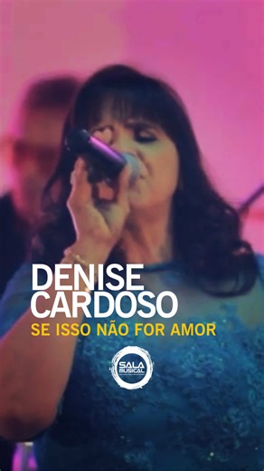 Neste final de semana vamos de nostalgia com a @denisemiguel1 com a canção clássica “SE ISSO NÃO FOR AMOR” A canção “Se Isso Não For Amor” (If That Isn’t Love) é um louvor muito conhecido, com sua versão em português popularizada a partir dos anos 70 por regravações de artistas como o casal Oziel e Alda (1975) e Denise Cardoso (1978), sendo uma canção com raízes nos Estados Unidos de 1969, mas explodindo no Brasil com as cruzadas evangelísticas de Jim Bakker e Billy Graham. #SeIssoNaoForAmor #De
