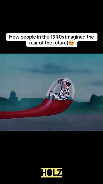 How people in the 1940s imagined the CAR OF THE FUTURE 🚗✨ #shorts #history