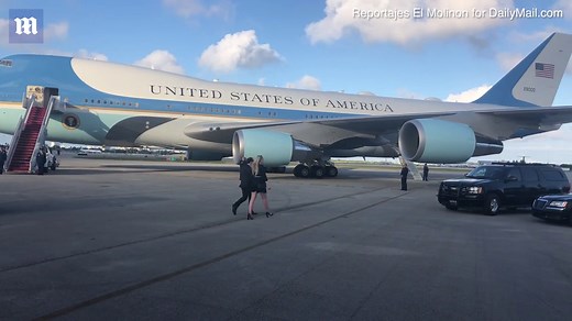 Tiffany Trump arrives in West Palm Beach alongside her family in April