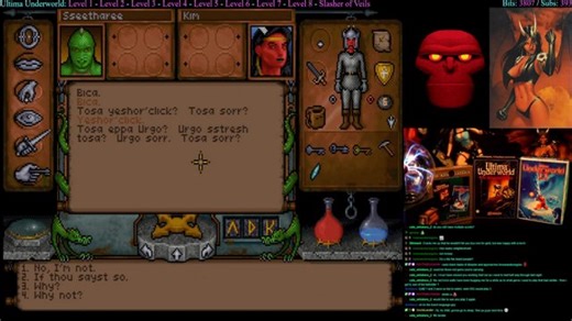 Ultima Underworld on original hardware. Kim ventures into the Stygian Abyss...