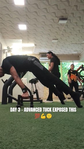 DAY 3 - ADVANCED TUCK EXPOSED THIS 💯💪 #calisthenics #shorts