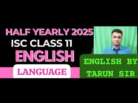CLASS 11 ISC ENGLISH LANGUAGE PAPER OUT- Contact for complete paper@9839305466