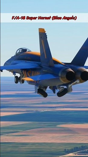 Blue Angels F/A-18 Super Hornet Solo | Close-Up Landing Gear Deployment