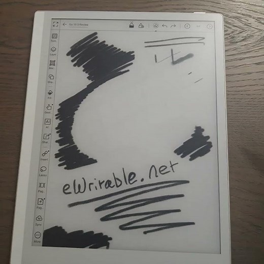 Boox Go 10.3 (Gen 2) Lumi: Example of ghosting