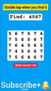 🧐Can you find the hidden number?💎 Only a Genius will find this🤯 Number Seeker puzzle #numberpuzzle