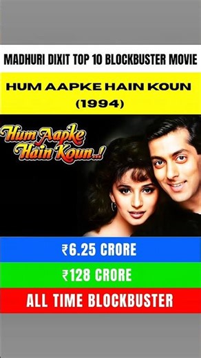 Madhuri Dixit top 10 blockbuster movie 🔥