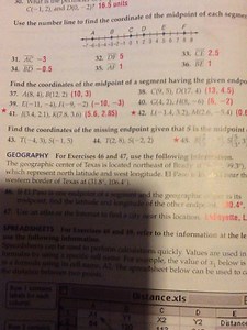 Distance formula and midpoint