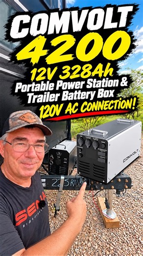 COMVOLT 4200 120V AC Connection Explained! | 12V 328Ah Trailer Power Station