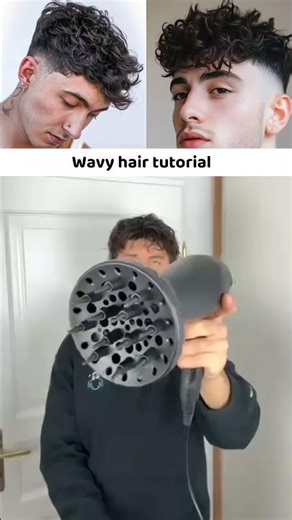 Wavy hairstyle tutorial #hairstyle #menshairstyles #hairtutorial #wavyhair #wavyhairstyle #haircare