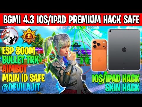 bgmi ios hack 4.3 free |how to hack bgmi ios 4.3 |skin hack bgmi ios | iPad And IPhone ios hack free
