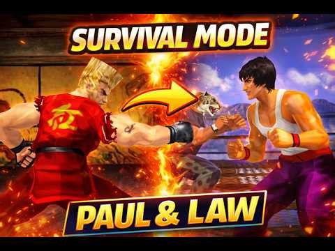 Tekken 3 Paul & Law Survival Mode – UNSTOPPABLE Duo! [4K]