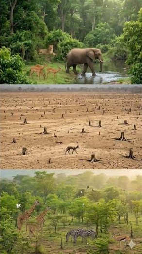 🌍 Real Wildlife Nature Story 🦁🐘🐦 | Forest Life, Animals & Natural Environment | Transformation Video