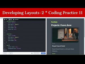 Coding Practice 11 | Developing Layouts-2 | Portfolio Website Projects Section | #nxtwave #ccbp