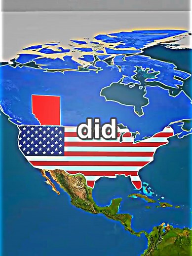 did you know a part of Canada...? #map #worldmap #usa #canada #geography