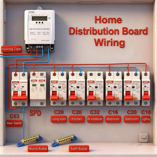 One device, double protection. The YCB7LE-67Y RCBO combines the functions of RCCB and MCB in a single unit, providing both earth leakage protection and overload/short-circuit protection. Fewer devices. Cleaner wiring. Higher safety. An efficient solution for modern residential and commercial distribution boards. #distributionboard #Electricalwiring #ElectricalSolutions #cncelectric #electricity | CNC Electric