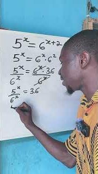 How to solve indices expressed in different bases #maths #algebra #exponentialequations #mathematics