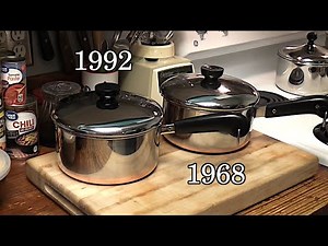 1960's Revere Ware vs 1990's Revere Ware Saucepan
