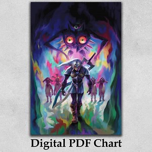 Majora's Mask 3D Cross Stitch Chart: Full Coverage PDF Download (pattern Keeper Compatible) - Etsy Australia