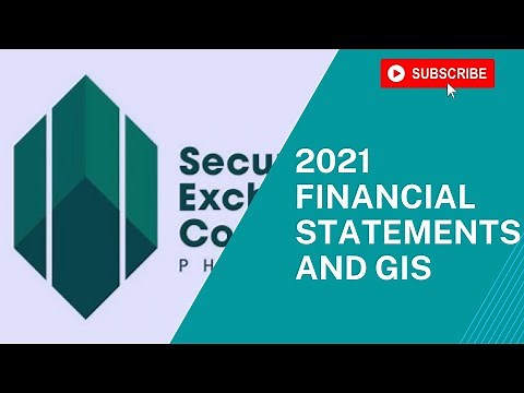 SEC Submission of 2021 Financial Statements and GIS 😊