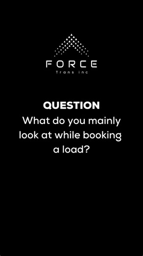 What really matters when booking a load? 🤔 We asked the team at Force Trans Inc—and it’s not just one thing. Rates. Timing. Reliability. Relationships. Every load is a decision, and experience is what makes it count. This is how smart dispatching gets done. 👇 Drop a comment—what’s the first thing you look at? | Force Trans Inc.