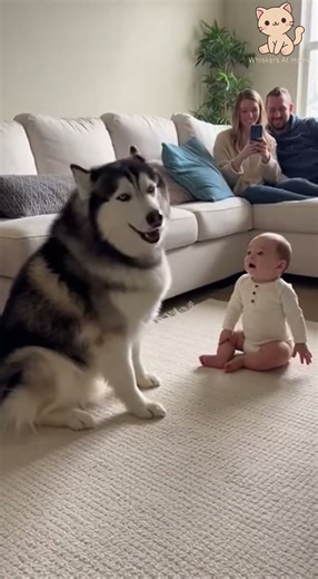 Husky Performs an “Opera” Howl — The Baby’s Reaction Is Shocking!😱🐶👶