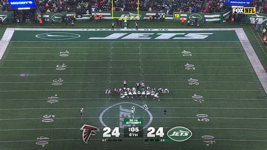 Jets-Falcons Highlight | Nick Folk Drills Game-Winning 56-Yard Field Goal to Beat Falcons