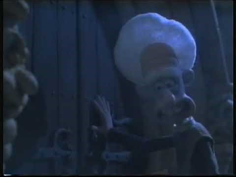 Wallace and gromit the curse of the were rabbit vicar set off to the church at night