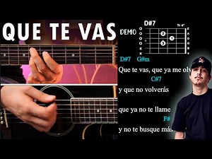 Que Te Vas - T3R Elemento Tutorial / DEMO | Acordes