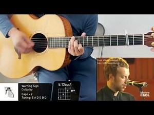Warning Sign - Coldplay Live Cover Acoustic Guitar