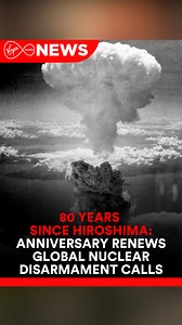 On the 80th anniversary of the Hiroshima bombing, survivors of the nuclear attack are urging the world to act before history repeats itself. There are growing calls for the total abolition of nuclear weapons, amid warnings the risk of their use is rising once again. #VMNews | Virgin Media News