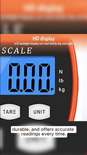 300kg Mini Hanging Crane Scale LCD Digital Hanging Hook Heavy Duty Weighing Scales #hograising