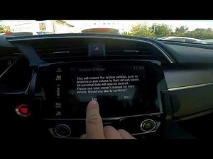 How to reset the onboard computer in the Honda Civic?