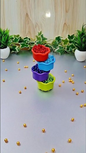 Beads Falling Rain 🌧️💎 | Relaxing ASMR Flow #shorts #asmr