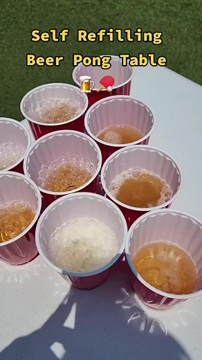 Self Refilling Beer Pong Table! Automatically fill your beer pong cups! Marshall from the EngiBeers shows Phil from #BeerGoals how to build one! #beer #beers #craftbeer #beerpong #beerpongtable #diy #fyp #foryourpage #build #Engibeers #engineers #doityourself | Beer Goals