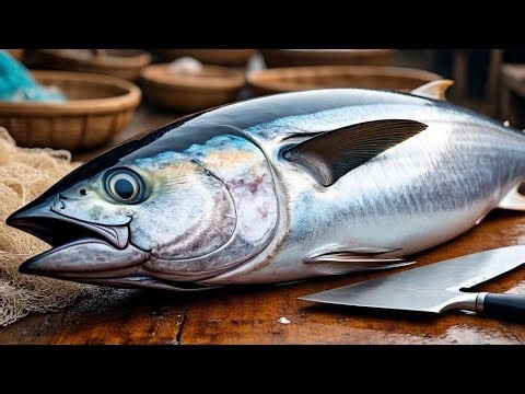 The Story of Fresh Tuna: From Fisherman to Market, cut by experts, ends up on the Dinner Table