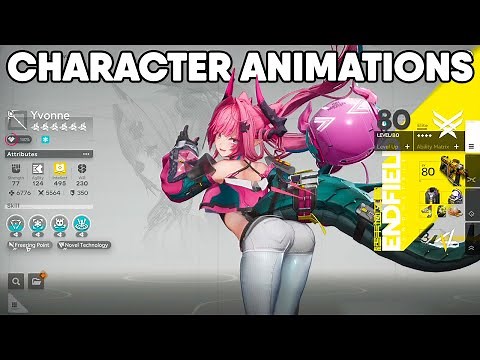 Character Menu Animations in Arknights: Endfield