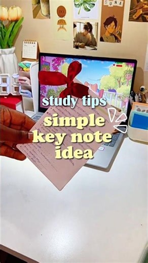 Study Tips (Day 2): simple key note idea 📚✨#studytips #studyvlog #studymethods