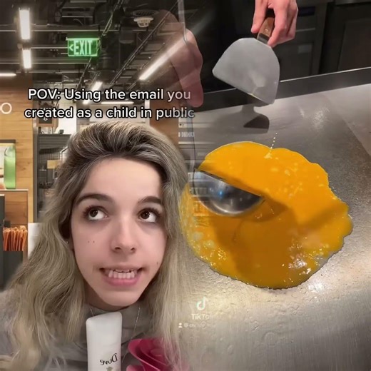 POV Skit： Using your childhood email out in public as an adult