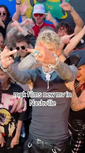 mgk films new mv in nashville
