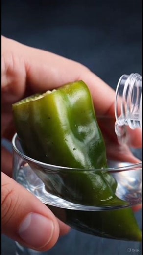 Growing a Green Chili in just water 😱| growing chilli in water 💦| #shorts #greenchilli