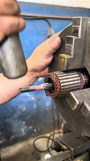 Armature Commutator Repairing and Alignment on Lathe Machine 🛠️