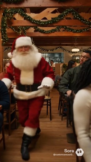 Santa running to the Bathroom #foryoupage #santa #funny #funnyvideo