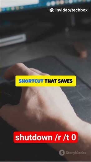 RESTART Your PC INSTANTLY! (One-Click Hack)⚡#shorts