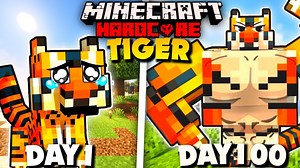 62K views · 1.3K reactions | I Survived 100 Days as a TIGER in Minecraft Today my friends challenged me to survive 100 days as a TIGER! Will I make it to day 100 or will I be caught by the hunters? #minecraft #minecraftmemes #minecraftbuilds #gaming | Maizen | Facebook