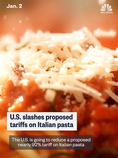 U.S. Cuts Tariffs on Italian Pasta Significantly