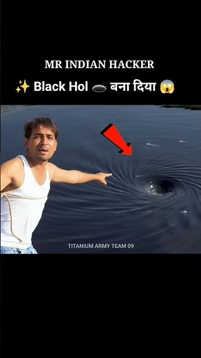 I Made a Black Hole 🕳️ 😱 #mrindiahacker #blackhole #experiment #amazing #shorts