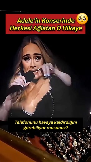 Adele’i Gözyaşlarına Boğan O An: Vefat Eden Eşinin Fotoğrafını Taşıyan Adam ✨️ #adele