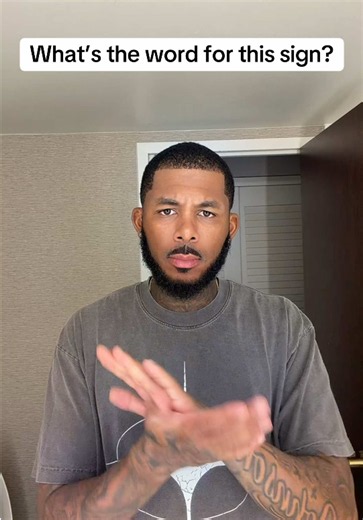 What am I signing? 👀 #chaadcrb #fyp #foryou #asl #viral | sign