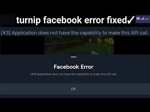 Turnip facebook error fix || turnip facebook live stream problem