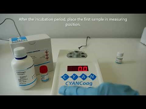 The determination of fibrinogen levels in human plasma with the CYANCoag 1Ch
